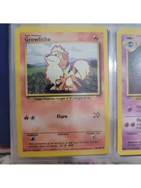 Pokemon Growlithe Card
